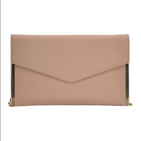 Madison West Handbags - Madison West blush pink nudge envelope clutch bag